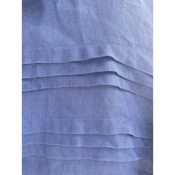 JSong Collection 100% linen blue shirt jacket 18 - Picture 3 of 7